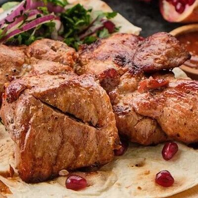 Шашлык из cвинoй мякоти в ШАШЛЫК & BBQ по цене 890 ₽