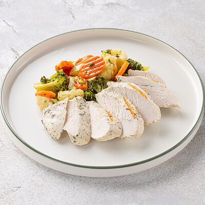 Стейк су-вид из индейки в Шоколадница по цене 610 ₽