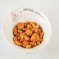 Макарошки с фрикадельками из индейки в томатном соусе в АндерСон