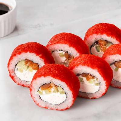 Калифорния с лососем в Японский домик по цене 763 ₽