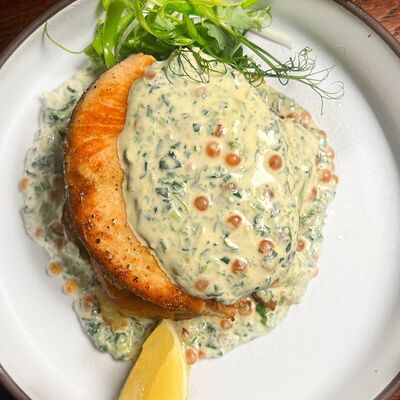 Стейк из лососяв Kirova street по цене 950 ₽