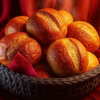 Булочка пражская черная в Mokka Lounge по цене 75 ₽