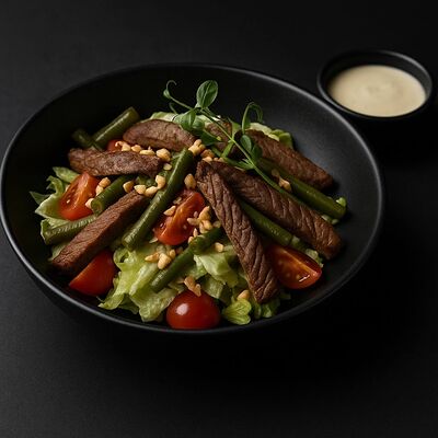 Салат с говядиной (теплый) в Авто Япончик по цене 725 ₽