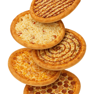 Комбо из 5 пицц 25 см в NinjaFood по цене 2843 ₽