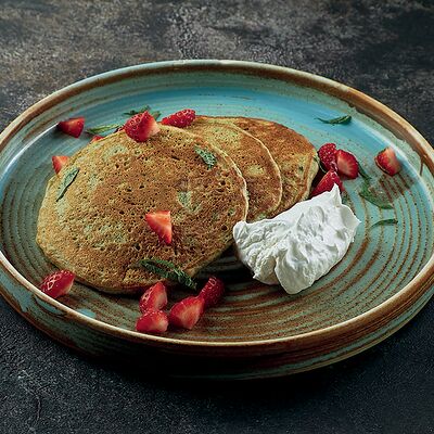 Безглютеновые панкейки со шпинатом в Баклажан в ТЦ 