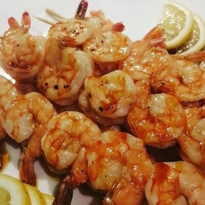 Шашлычок из креветок на гриле в Сытый Лось по цене 600 ₽