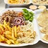 Гирос на тарелке с курой в Мангал Хаус по цене 485