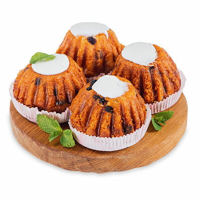 Ромовая баба с изюмом в белой глазури Рх 2*125г в Азбука Вкуса Экспресс Меню по цене 252 ₽