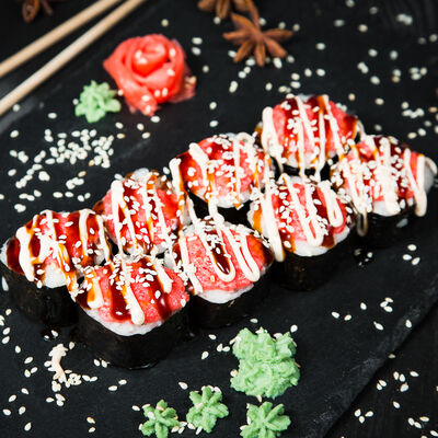 Ролл Запеченный с крабом в Аквасуши по цене 349