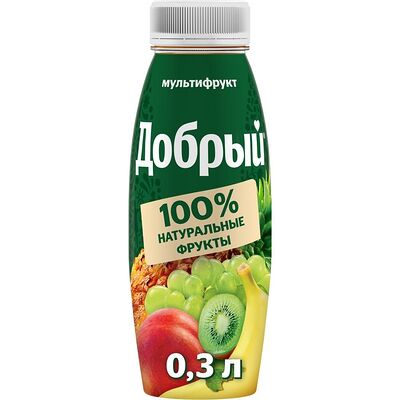 Сок мультифрукт 0,33 в PizzTop по цене 142 ₽