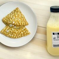 Комбо-завтрак №3 Блинчики с творогом и Молочный коктейль в Вкусницца