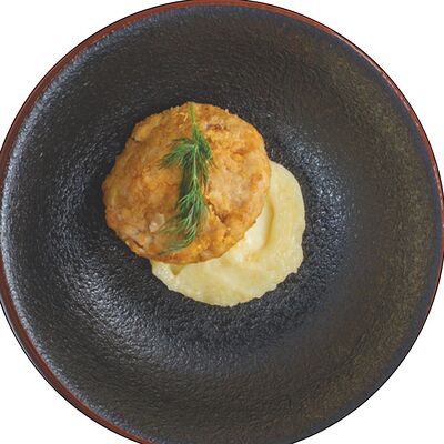 Детская куриная котлетка с картофельным пюре в Шато Винтаж по цене 430 ₽