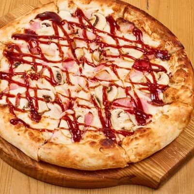 Пицца барбекюв 4 сыра по цене 810 ₽