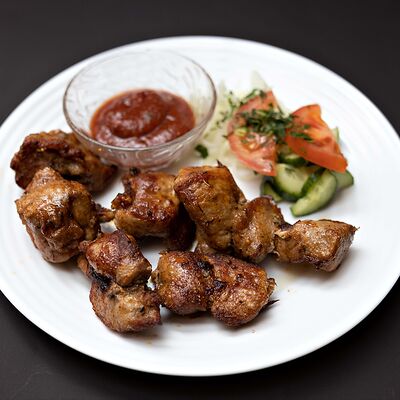 Шашлык из свиной шеи в Rancho по новому по цене 640 ₽