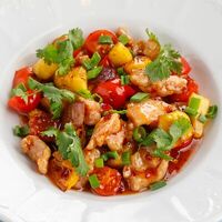 Курица с ананасами в Терраса