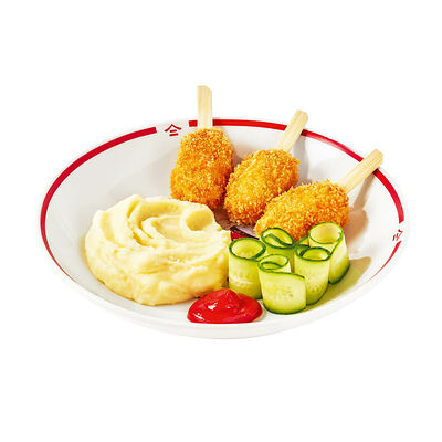 Куриные эскимо с картофельным пюре в Тануки по цене 2190 ₸