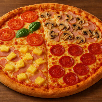 4 сезона (4 пиццы в одной)в Вака вака по цене 800 ₽