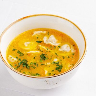 Детский супчик с куриными пельмешками в Бублик по цене 260 ₽