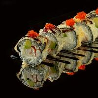 Теплый ролл с креветками в Hamster