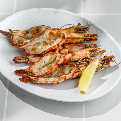 Королевские креветки на гриле в Кукумбер по цене 1090