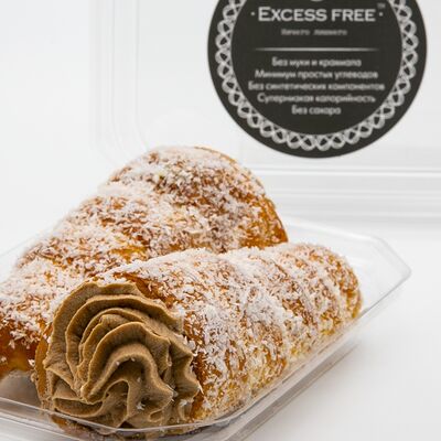 Пирожное Чешские трубочки с творожным кремом со вкусом шоколада в Ничего лишнего по цене 338 ₽