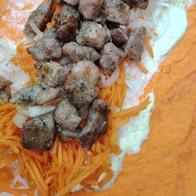 Шаверма со свининойв Шаверма-бар Рыба мОя по цене 330 ₽