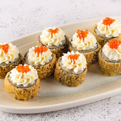 Темпура ролл с угрем и красной икрой в Близкие по цене 580 ₽