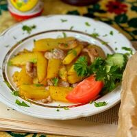 Картофель отварной со шкварками в Кухмистерская ATILAN