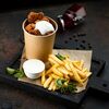 Попкорн из курицы с кремом из сыра и картофельными лодочками в Сытый Лось по цене 540