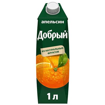 Сок Добрый апельсин в Крафт & Бургер по цене 390 ₽