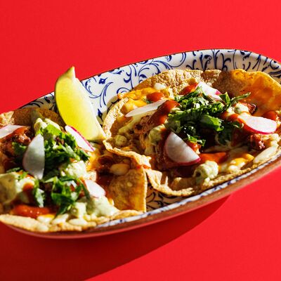 Тако с креветками в Muchachos по цене 800 ₽