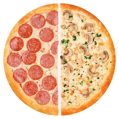 Пицца 2 в 1 38 см в Pizza Mia по цене 840 ₽