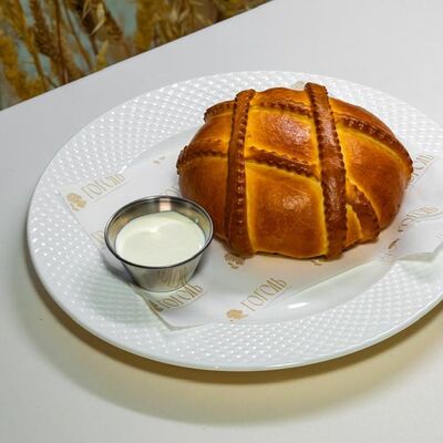 Кулебяка из щуки с домашней сметаной в Гоголь по цене 450 ₽