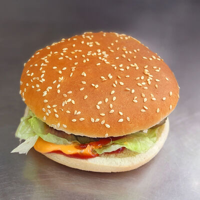 Бургер с соусом барбекю в Шаурма & Мега бургер Гриль Халяль по цене 405 ₽