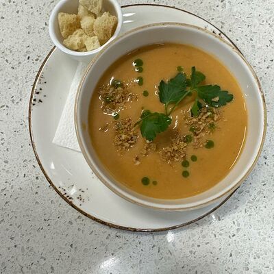 Крем-суп с овощами и нутом постный в Кофеин по цене 210