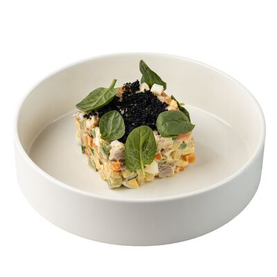 Оливье с копчёным сомом в ЭРА по цене 680 ₽