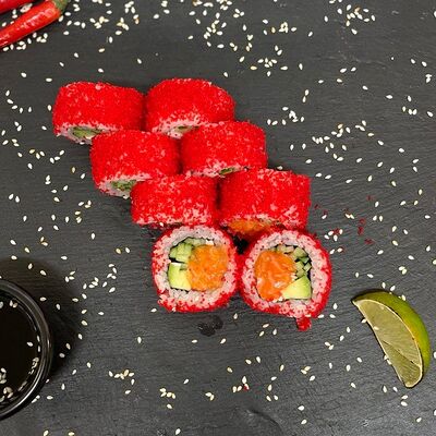 Калифорния с лососем в Ninja sushi по цене 513 ₽