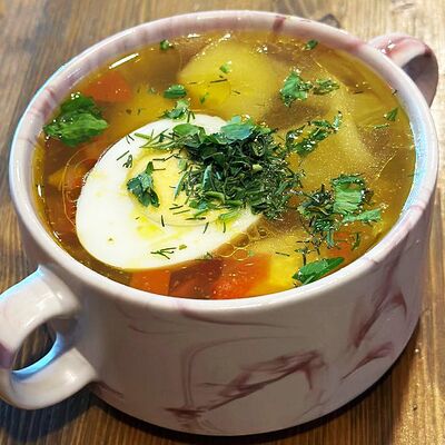 Суп куриный в НИРВАНА Арт бар по цене 170 ₽