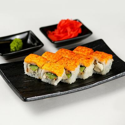 Запеченный ролл Курица терияки в Окинава Гурмэ по цене 599 ₽