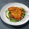Шницель из куриного филе с картофельным пюре в Этажи по цене 560