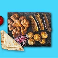 Шашлык из шеи с грибами и баклажаном в От Винта!
