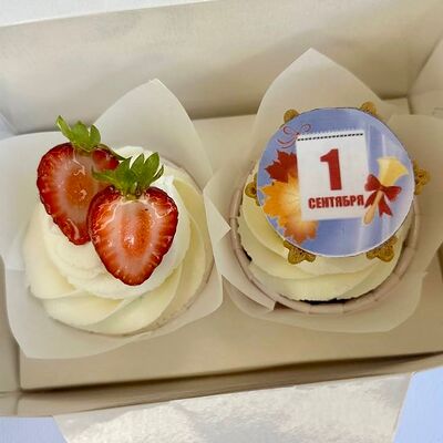 Капкейки набор (2 шт.) в Особенный Наполеон по цене 750 ₽