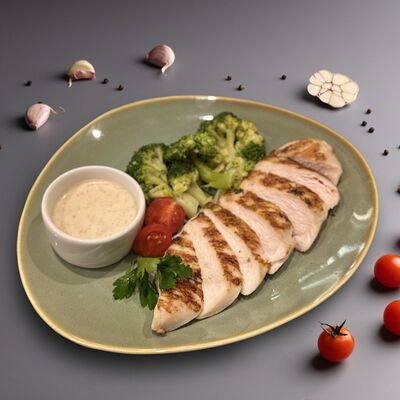 Куриная грудка гриль с брокколи и ореховым соусом в Активити парк по цене 480 ₽