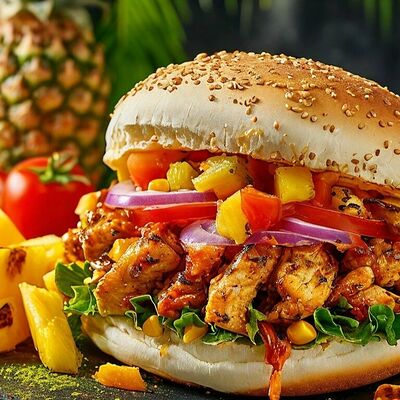 Шаурма в булкев Shawarma в стекляшке по цене 439 ₽