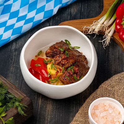 Свиные ребра с маринованным перцем в Vivat Pizza по цене 809 ₽