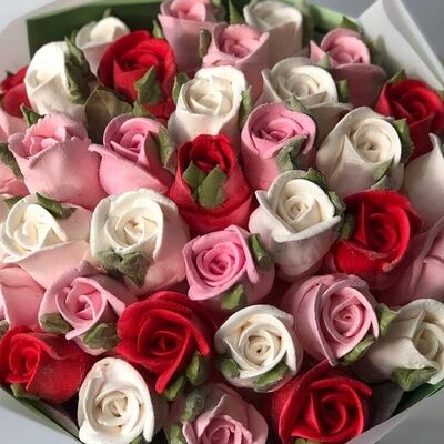 Букет зефирных розв Fujibox по цене 3500 ₽