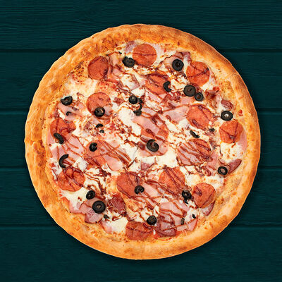 Пицца Мясное изобилие 25 см в ЧИИЗ по цене 676 ₽