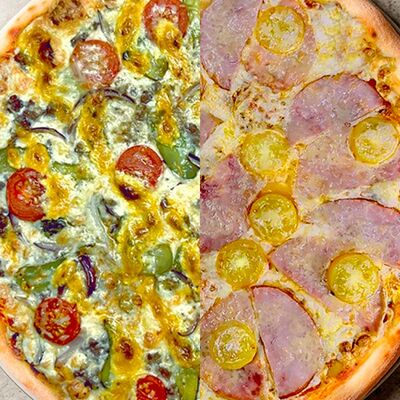 КнязьБургер и Черри Хэм в ПиЦЦунда Море начинки по цене 1386 ₽