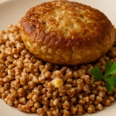 Котлета домашняя с гречкой в Хлебница по цене 175 ₽