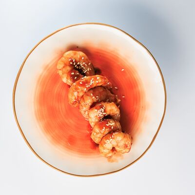 Креветки в соусе терияки 60/20/1 в Семейный ресторан Tiki&Taki по цене 400 ₽